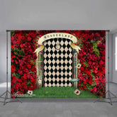 Aperturee - Magic Wonderland Red Rose Happy Valentine Backdrop